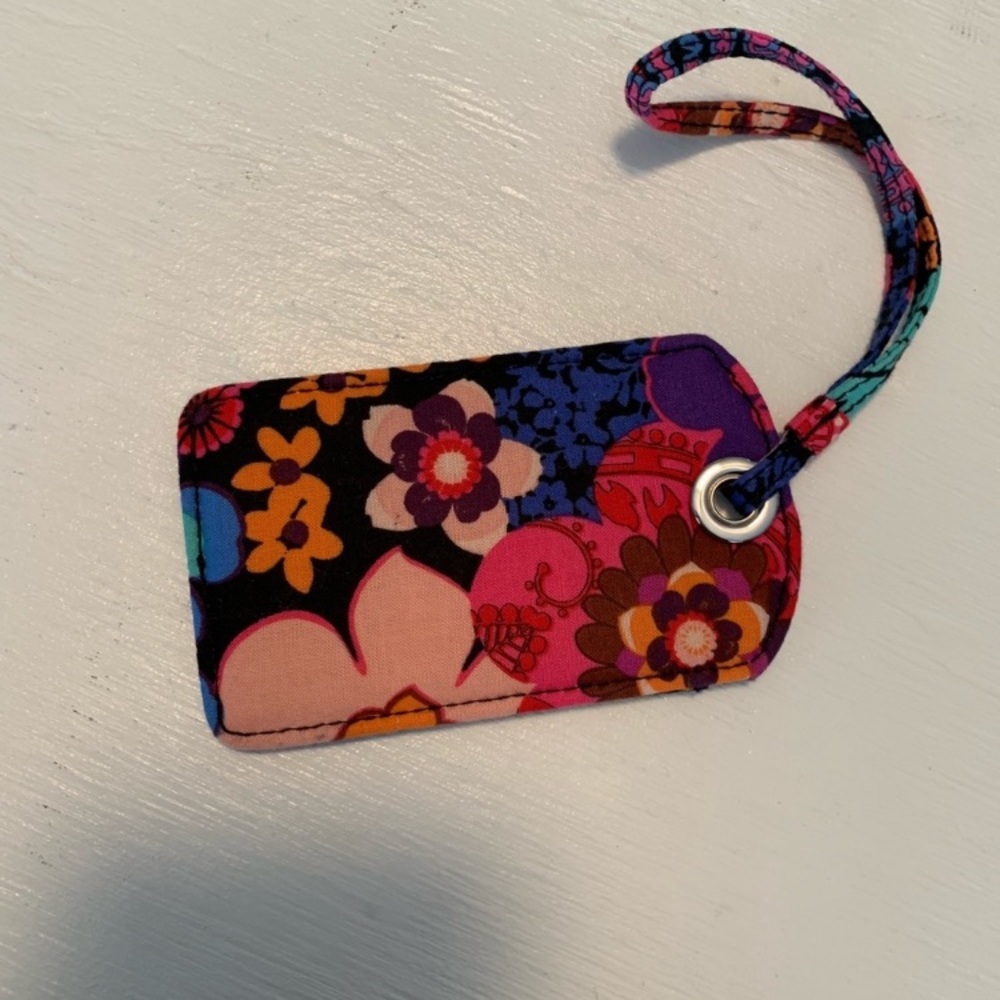 Vera Bradley Travel Luggage Tag Floral Fiesta